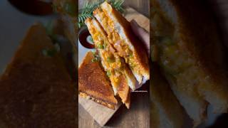 Schezwan Cheese Chilli Sandwich | Schezwan Sandwich | Cheese Sandwich recipe #youtubeshorts #recipe