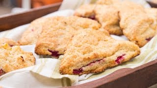 Peach \u0026 Raspberry Scones