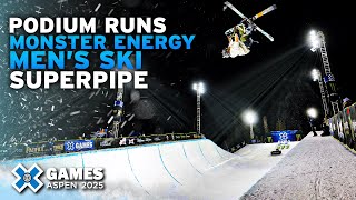 Monster Energy Men’s Ski SuperPipe: Top 3 Medal Runs | X Games Aspen 2025