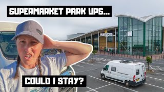 SOLO FEMALE URBAN STEALTH CAMPING.. safety tips for wild camping.. van life UK