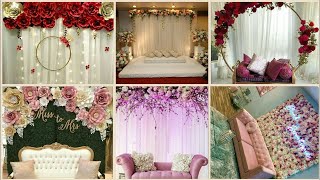 Wedding stage decoration ideas | Simple backdrop decoration #wedding