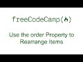 CSS Flexbox - Use the order Property to Rearrange Items - Free Code Camp