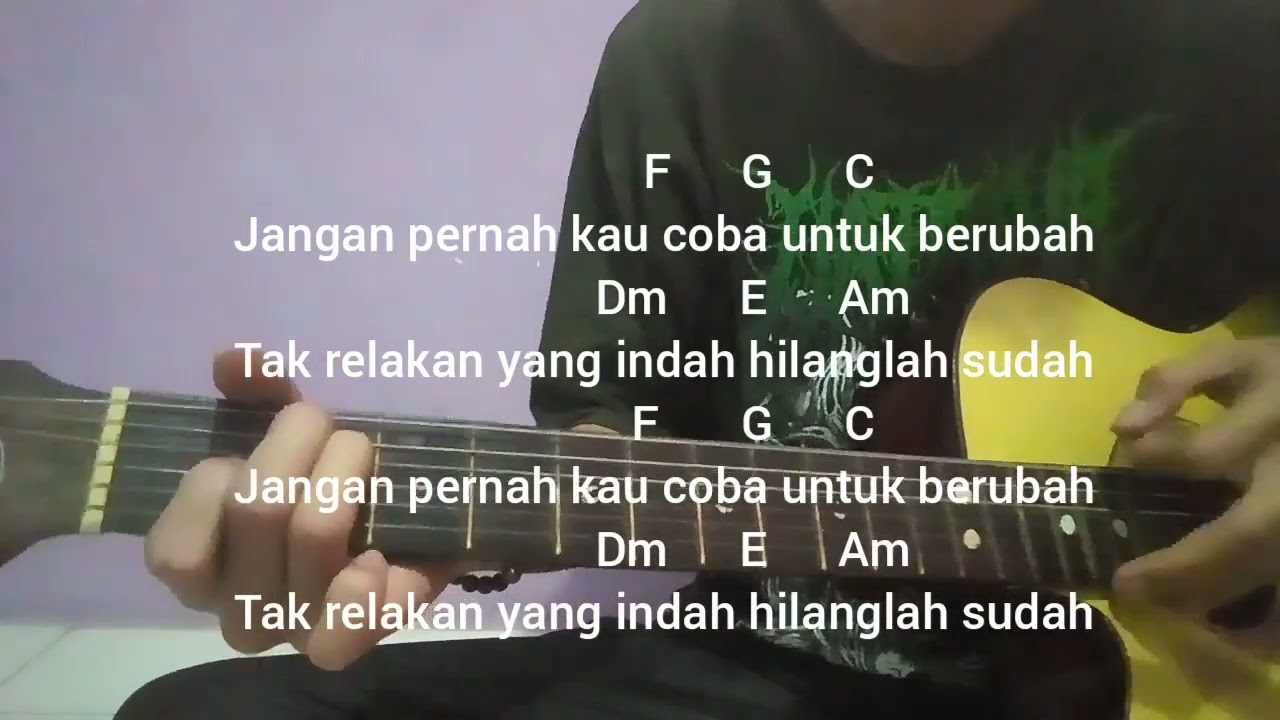 TUTORIAL GITAR Chord St12 - Jangan Pernah Berubah | Mudah Untuk Pemula ...