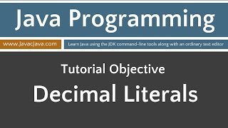 Learn Java Programming - Decimal Literals