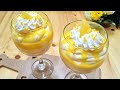 Easy orange mousse recipe, delicious orange dessert, creamy and light