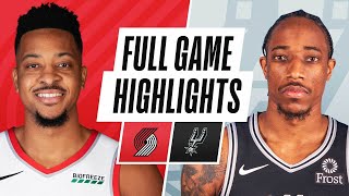 TRAIL BLAZERS at SPURS | FULL GAME HIGHLIGHTS | April 16, 2021