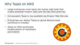 Cloud Access to Modern Mainframe Development | Topaz on AWS