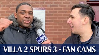 "Our Quality Got Us There In The End" Aston Villa 2 Tottenham 3 (ROB FAN CAMS)