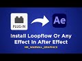Install Plugin After Effects (Ae) script After Effects, Install .AEX Plug-ins