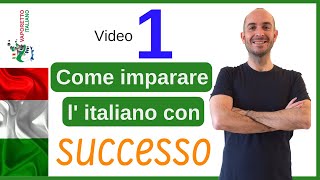 Come imparare l'italiano  con successo [#1]  | Crea il tuo piano di azione