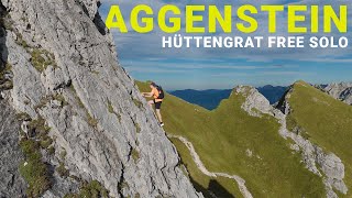 AGGENSTEIN HÜTTENGRAT FREE SOLO | IIIer Kletterei am Südostgrat