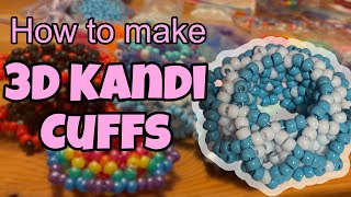 How To Make 3D KANDI CUFFS!🌈 Make any 3D kandi cuff with this tutorial! :) beginner-friendly