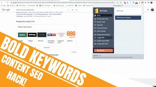 Extract ALL Bold Keywords from Google SERP With This SEO Content Expansion Hack | FatRank Explains