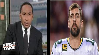 First Take | Stephen A DISAPPOINTED with Aaron Rodgers performance!!