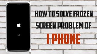 How to fix stuck black screen with spinning wheel of I phone