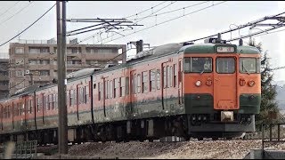 115系N38編成　信越本線下り快速新潟行き3481M