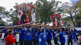 令和6年 ちょうさ(太鼓屋台) 運行 東町/桜町/戎町/西新町/本町 日和佐八幡神社・海正八幡神社 伝統文化・伝統芸能 祭サミット