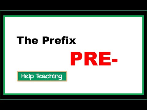 What are some words with pre?