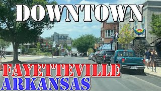 Fayetteville - Arkansas - 4K Downtown Drive