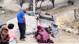 The hard life of nomads and starting to build a house with the help of Saeed and Zahra