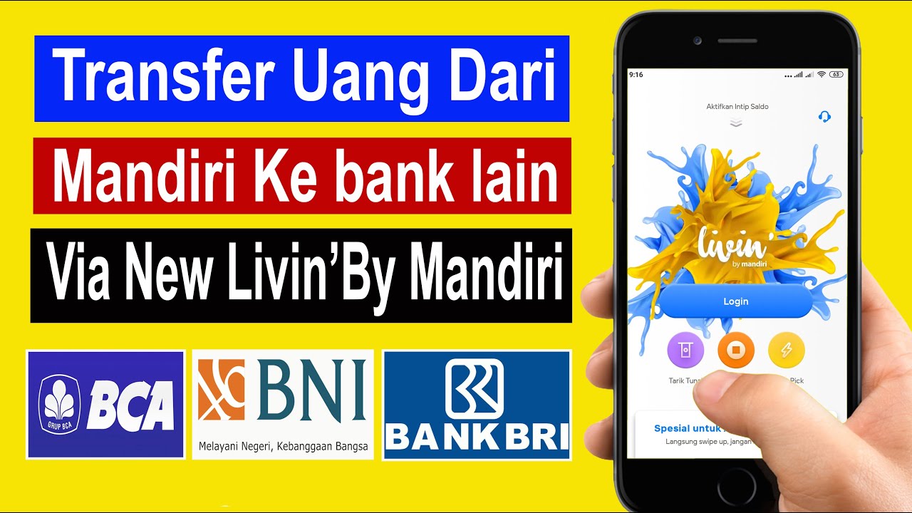 Cara Transfer Uang Lewat Livin By Mandiri Ke Bank Lain - YouTube