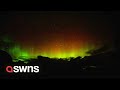 Stunning timelapse of spectacular Northern Lights across Northern Scotland | SWNS