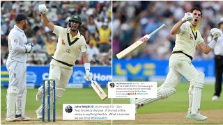 😱 MOST POPULAR REACTIONS TO AUSTRALIA BEAT ENGLAND IN 1ST TEST  OF ASHES 2023 | PAT CUMMINS| LYON
