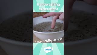 Handwashing Science Experiment for Children (soap really does work!) | Twinkl #Shorts