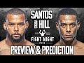 UFC Fight Night: Thiago Santos vs. Jamahal Hill Preview & Prediction