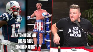 Pat McAfee Reacts To Logan Paul And Antonio Brown Twitter Beef