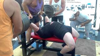 Justin Bethune 500 lb bench opener