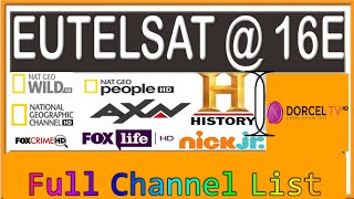 Eutelsat 16A dish setting | eutelsat 16A latest channel list | #MNH_TECH_INFO