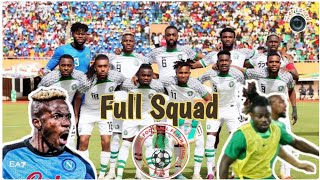 Nigeria Super Eagles Squad for AFCON Qualifier (2023) | All Players