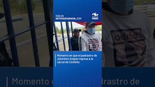 Imágenes del momento en que el padrastro de Jerónimo Angulo ingresa a la cárcel de Cómbita