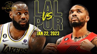 Los Angeles Lakers vs Portland Trail Blazers Full Game Highlights | Jan 22, 2023 | FreeDawkins