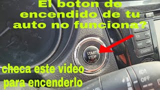 El Boton de encendido de tu auto no funciona ?  aqui te muestro que puedes hacer para encenderlo