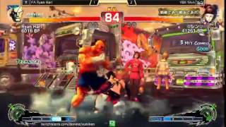 FA Ryan Hart (Sagat) vs YBK Shin (Juri) FT5 指喧 - YUBIKEN - 070615