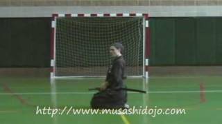 IAIDO 全日本剣道連盟居合　三本目　受け流し　(Ukenagashi)