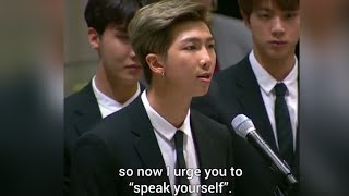 BTS Kim Namjoon's Speech Ιn UNICEF  #ENDviolence #UNGA #Youth2030 #GenUnlimited