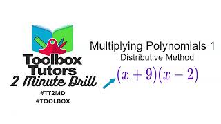 Multiplying Polynomials 🔧 Example Problem 1 🔧 Distributive Method
