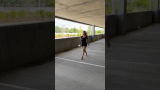 Walking by you in the parking garage 🖤 #heels #short #shorts #shortvideo #shortsfeed