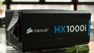 白金級轉換、全模組化線材　Corsair HX1000i 電源供應器