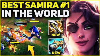 RANK 1 BEST SAMIRA IN THE WORLD AMAZING GAMEPLAY! | Season 13 League of Legends