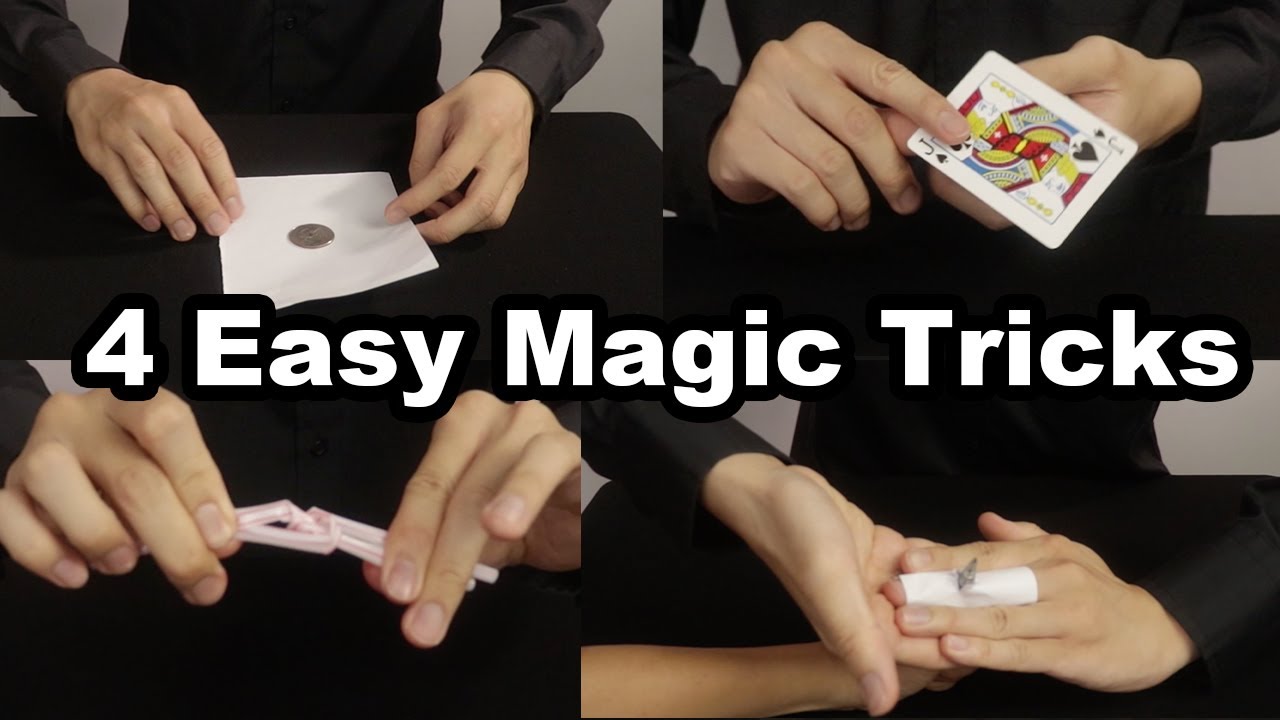 4 Easy Magic Tricks You Can Learn At Home | Magic Tutorials #8 - YouTube