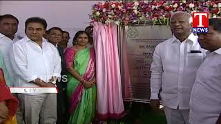 Minister KTR Lays Foundation Stone For Womens Hostel At Nizam College | T News live Telugu