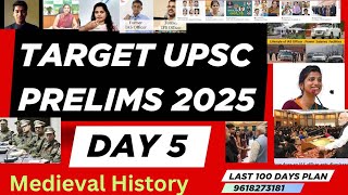 TARGET UPSC PRELIMS 2025 MEDIEVAL HISTORY #upsc2025 #prelims2025 #HISTORY