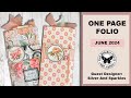 ONE PAGE FOLIO Easy Junk Journal Idea - AND a new guest designer... 😉