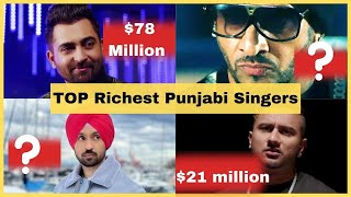 Top 6 Richest Punjabi Singers And Their Net Worth | HONEY SINGH,SHARRY MANN,HARDY SANDHU, JAZZY-B..!