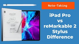 Note-taking reMarkable2 vs iPadPro Stylus Experience