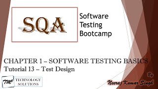 Software Testing Bootcamp | Test Design | Test Cases | QA Training | Software Testing Tutorials